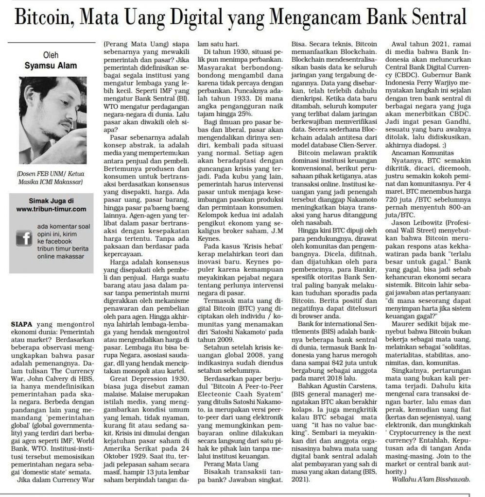Bitcoin, Mata Uang Digital yang Mengancam Bank Sentral