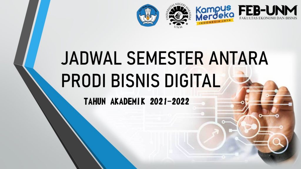 Jadwal Pelaksanaan dan Dosen Pengampu Mata Kuliah Semester Antara Prodi Bisnis Digital