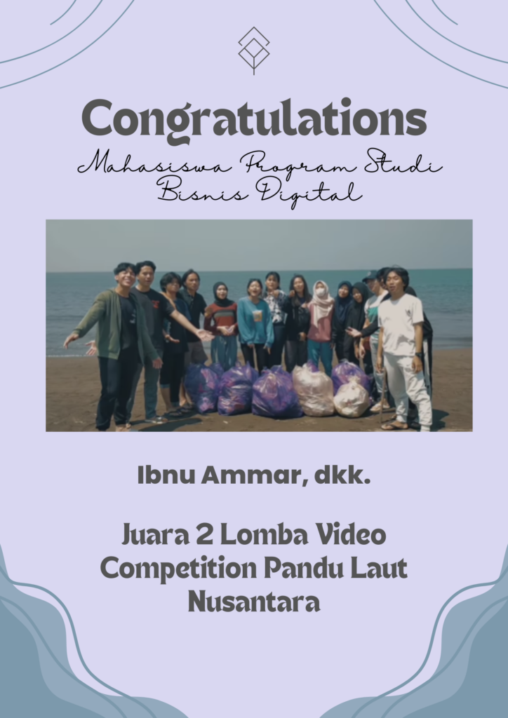 Mahasiswa Bisnis Digital FEB UNM Juara 2 Lomba Video Competition Pandu Laut Nusantara